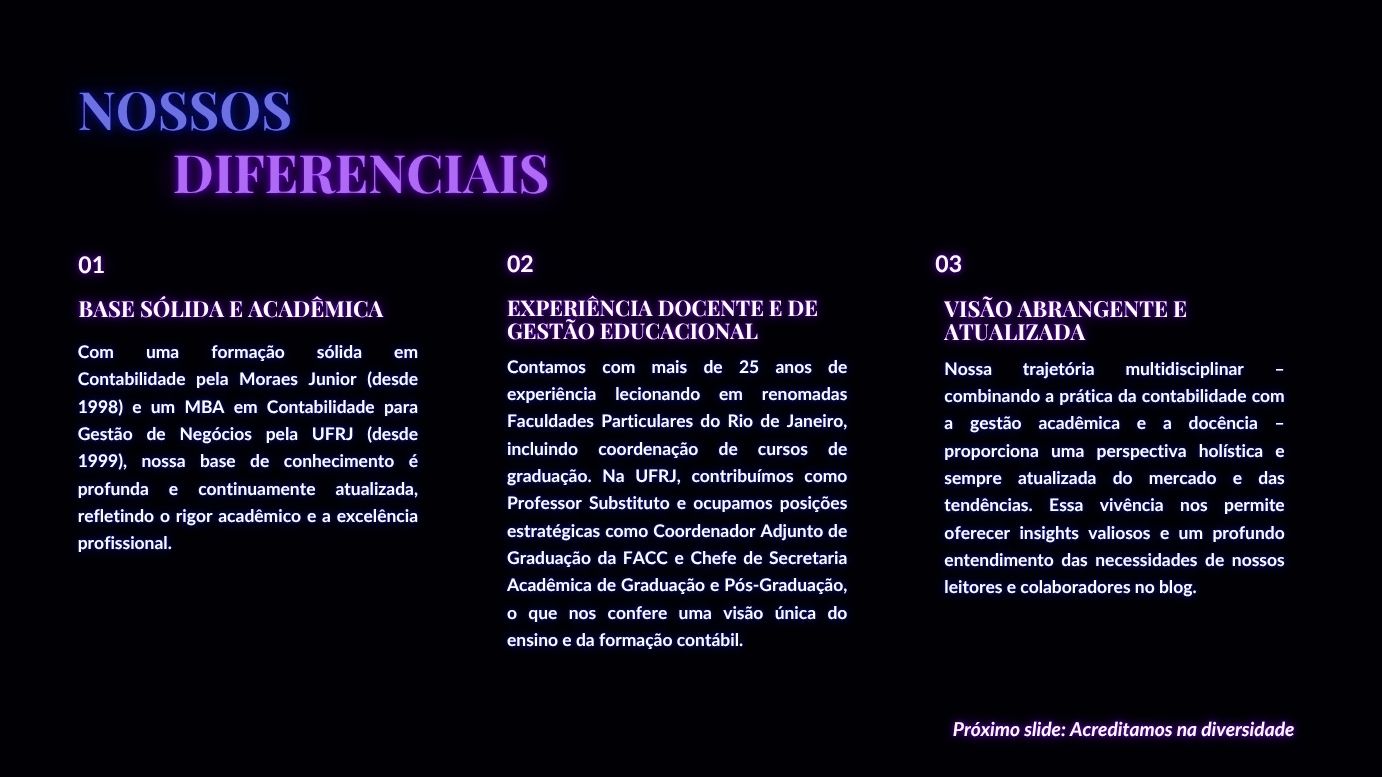 Card de Diferenciais com ícone de escudo.